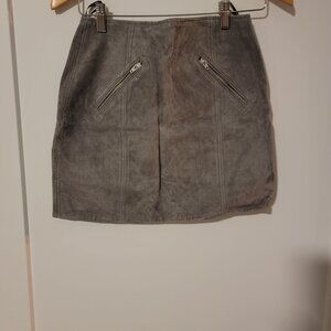 Gray mini skirt, waist 25